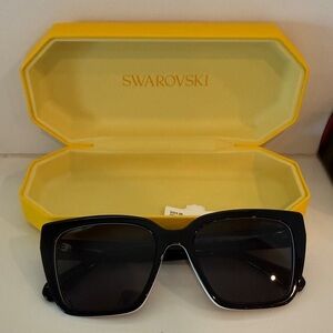 Swarovski Black Square Sunglasses